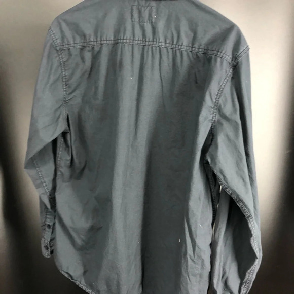 Paper Cloth Denim men’s shirt grey Large casual button down Nordstrom - Picture 3 of 6